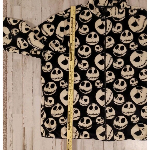 Disney Nightmare Before Christmas Jack Skellington Fleece Jacket Size XXL Zip-Up - Picture 12 of 13